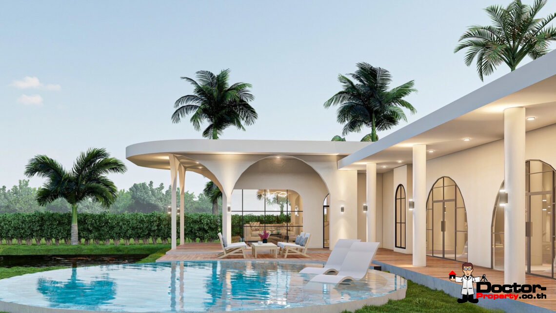 New Modern Toscana 3 Bedroom Pool Villa in Mae Nam – For Sale